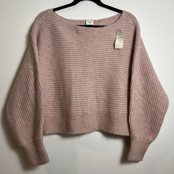 Abercrombie & Fitch Sweaters - Abercrombie & Fitch Soft Fuzzy Knit Boatneck Dolman Sweater Blush Pink Womens S